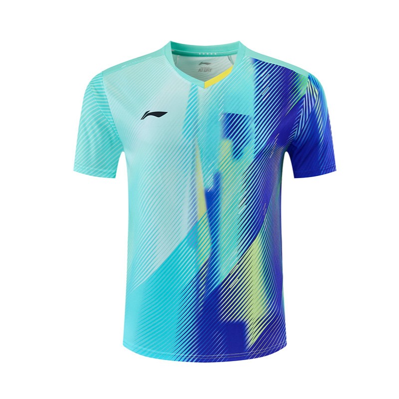 Áo sơ mi thể thao khô nhanh Li Ning, áo sơ mi ngắn tay tập luyện thi đấu nam và nữ