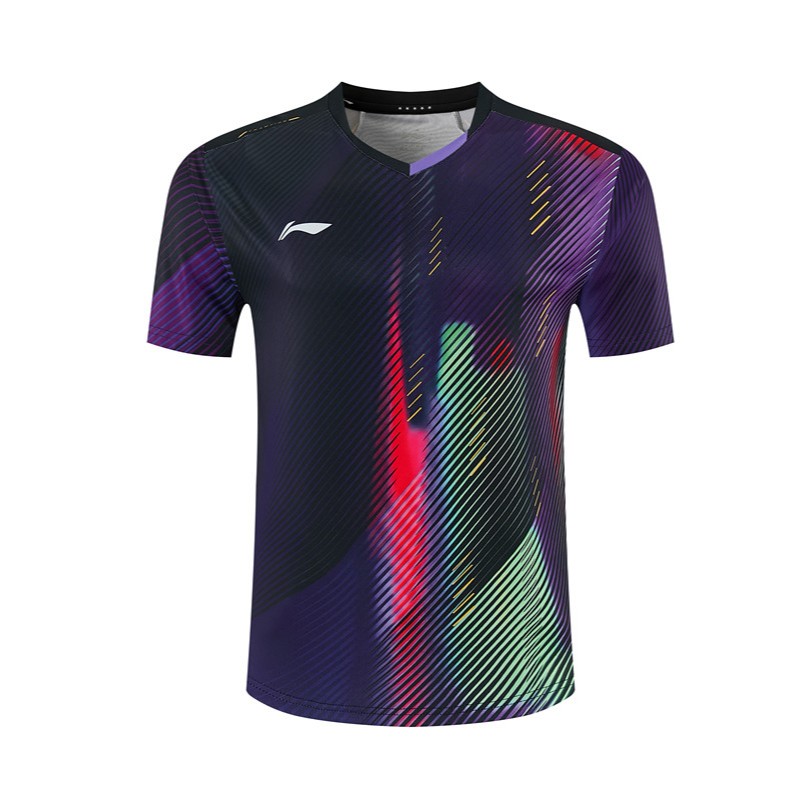 Áo sơ mi thể thao khô nhanh Li Ning, áo sơ mi ngắn tay tập luyện thi đấu nam và nữ