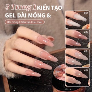Mật Ong Miss Ba Trong Một Xây Dựng Mở Rộng Keo Mô Hình Móng Tay Siêu Cứng Không Tái Chế Hình Móng Tay Trị Liệu Quang Móng Tay Salon Đặc Biệt