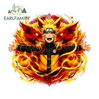 EARLFAMILY Naruto Phim Hoạt Hình Xe Máy Windows Điều Hòa Vali Chống Thấm Nước Vinyl Decal Chống Trầy Xước Bảo Vệ Cửa Xe Ô Tô
