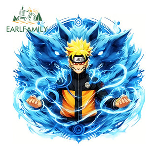 EARLFAMILY Naruto Phim Hoạt Hình Xe Máy Windows Điều Hòa Vali Chống Thấm Nước Vinyl Decal Chống Trầy Xước Bảo Vệ Cửa Xe Ô Tô