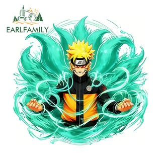 EARLFAMILY Naruto Phim Hoạt Hình Xe Máy Windows Điều Hòa Vali Chống Thấm Nước Vinyl Decal Chống Trầy Xước Bảo Vệ Cửa Xe Ô Tô