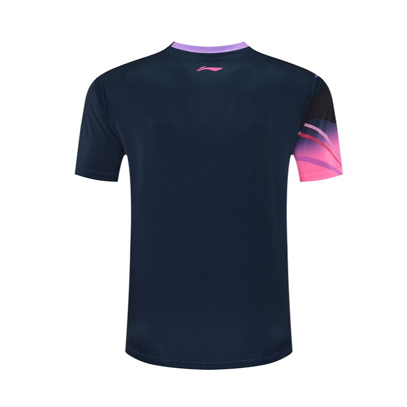 Bộ đồ tập luyện thi đấu bóng bàn Li Ning tay ngắn, khô nhanh