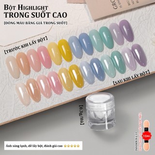 Miss Gooey Phổ biến nghệ thuật làm móng trực tuyến trong suốt cao độ sáng cao phủ màu pha lê trang trí móng tay DIY gương trong suốt và trong suốt giống như