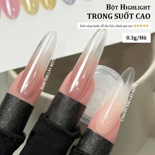 Miss Gooey Phổ biến nghệ thuật làm móng trực tuyến trong suốt cao độ sáng cao phủ màu pha lê trang trí móng tay DIY gương trong suốt và trong suốt giống như