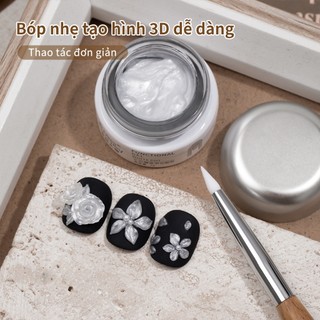 Bút silicon hai đầu chạm khắc gỗ đàn hương, tay cầm, vẽ móng, dụng cụ dập nổi màu