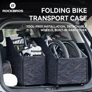 Túi đựng xe đạp gấp ROCKBROS Không cần dụng cụ 360° Vỏ bọc mưa bánh xe xoay Hộp đựng du lịch dễ lắp đặt