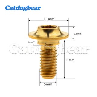 Catdogbear Titan Bolt Set Hợp Kim Titan cho Phanh Xe Đạp Đường Bộ