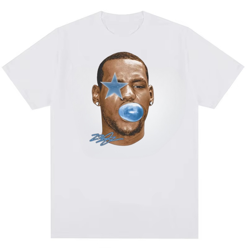 Áo thun cotton nguyên chất hàng ngày của ngôi sao bóng rổ LeBron James Mỹ