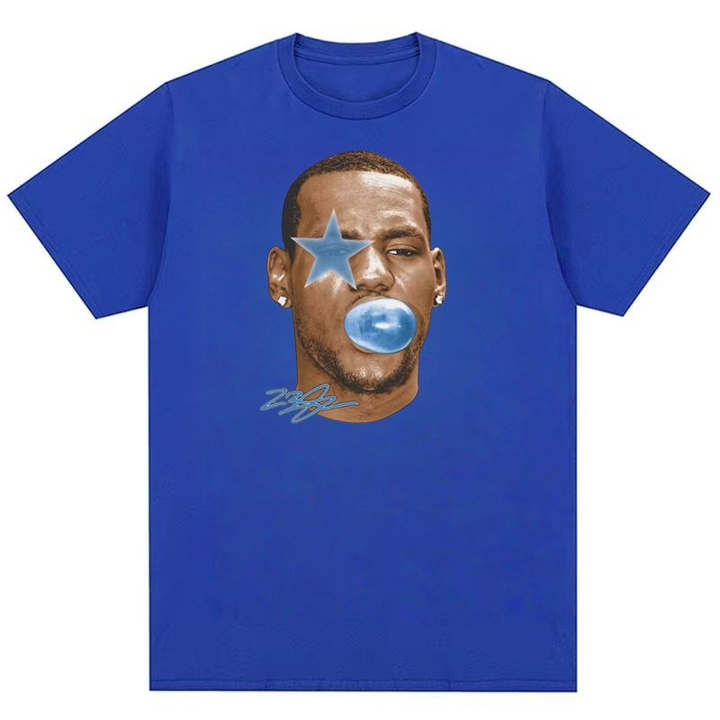 Áo thun cotton nguyên chất hàng ngày của ngôi sao bóng rổ LeBron James Mỹ