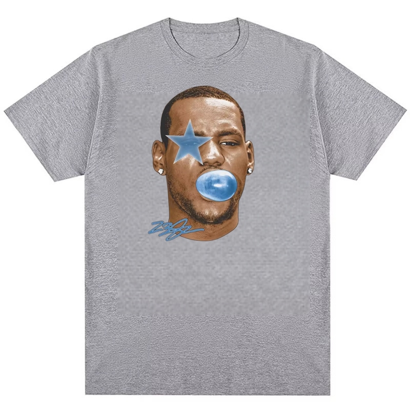 Áo thun cotton nguyên chất hàng ngày của ngôi sao bóng rổ LeBron James Mỹ