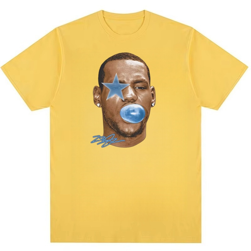 Áo thun cotton nguyên chất hàng ngày của ngôi sao bóng rổ LeBron James Mỹ