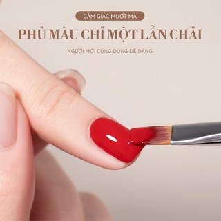 Bộ bàn chải móng tay nghệ thuật màu trắng sữa hoàn chỉnh bộ vẽ sơn lót bàn chải gradient pha trộn hoa vẽ đầu tròn đặc biệt công cụ gel UV