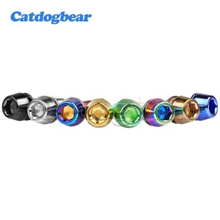 Catdogbear Titanium Ti M6 x 16 18 20 25mm Allen Hex Đầu côn Bu lông có vít máy giặt cho thân xe đạp