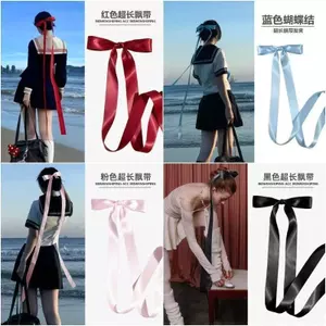 Pháp tính khí nơ tóc thủy thủ nữ siêu dài phù hợp với biển