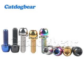 Catdogbear Bu lông M6x16 đến 20 mm nửa đầu tròn, có vòng đệm, dùng để sửa phanh xe đạp