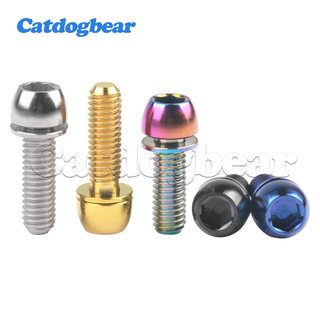 Catdogbear Bu lông M6x16 đến 20 mm nửa đầu tròn, có vòng đệm, dùng để sửa phanh xe đạp