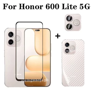 Phim kính cường lực 3in1 Honor 600 Lite 5G 2026 cho Honor X8D 4G X9D X8C X6C X7D Phim ống kính máy ảnh + Bảo vệ màn hình + Phim mặt sau