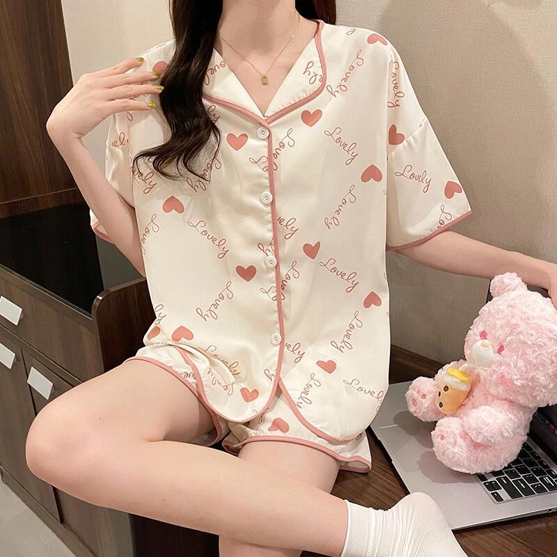 Set đồ ngủ nữ nhiều họa tiết [BÁN CHẠY TRÊN INS] - Form rộng thoải mái, phong cách Hàn Quốc