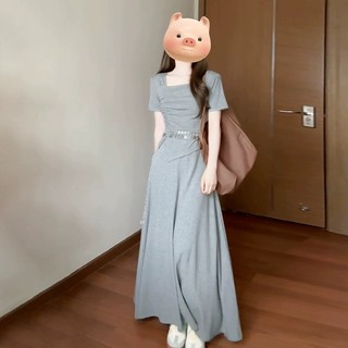 Mùa Hè 2026 Pháp Nhỏ Lười Phong Cách Đầm Cao Cấp Cảm Giác Sang Trọng Váy Dài Thời Trang Mặc Phù Hợp Với Nữ
