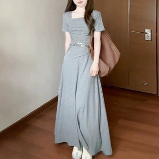 Mùa Hè 2026 Pháp Nhỏ Lười Phong Cách Đầm Cao Cấp Cảm Giác Sang Trọng Váy Dài Thời Trang Mặc Phù Hợp Với Nữ