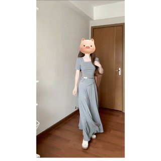 Mùa Hè 2026 Pháp Nhỏ Lười Phong Cách Đầm Cao Cấp Cảm Giác Sang Trọng Váy Dài Thời Trang Mặc Phù Hợp Với Nữ