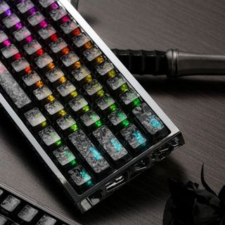 Keycaps họa tiết sợi Carbon PC Cherry Profile Keycap Custom Keycaps Tương thích với công tắc Cherry Gateron MX