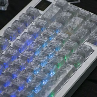 Keycaps họa tiết sợi Carbon PC Cherry Profile Keycap Custom Keycaps Tương thích với công tắc Cherry Gateron MX