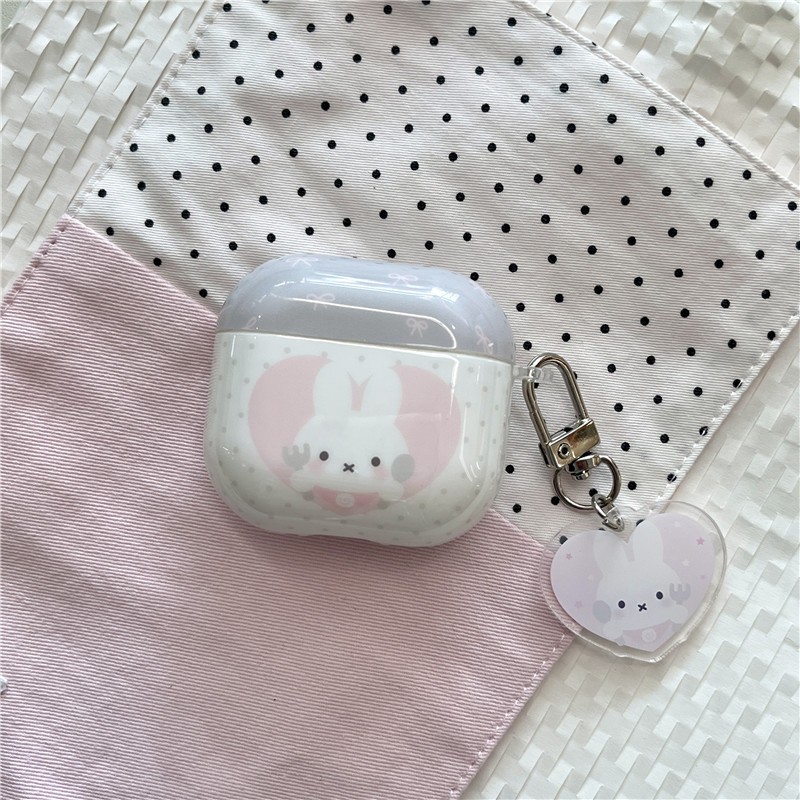 Hộp đựng tai nghe Bluetooth họa tiết thỏ Air Pods pro Rabbit