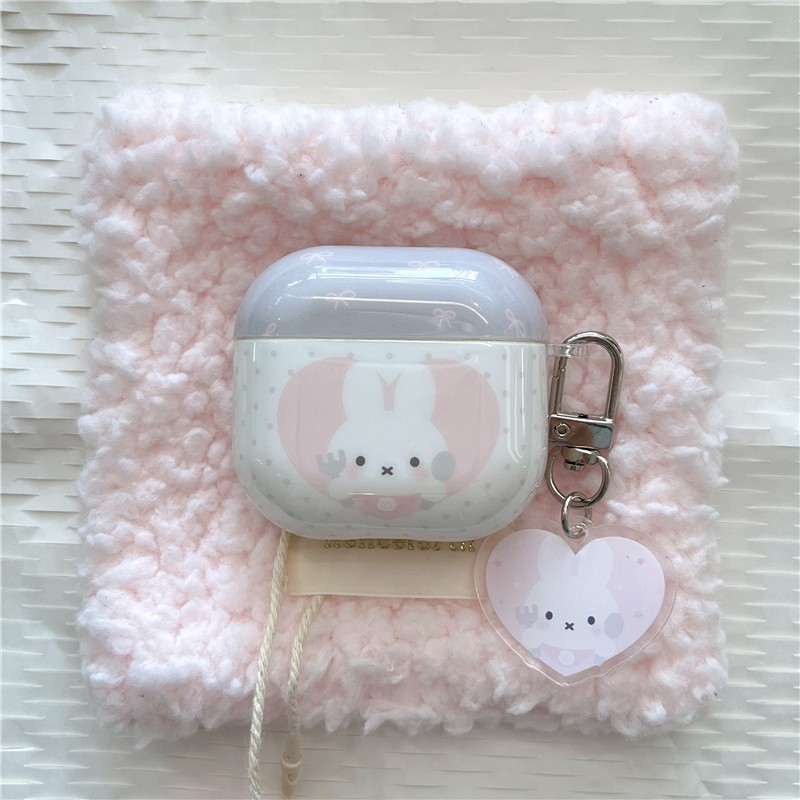 Hộp đựng tai nghe Bluetooth họa tiết thỏ Air Pods pro Rabbit
