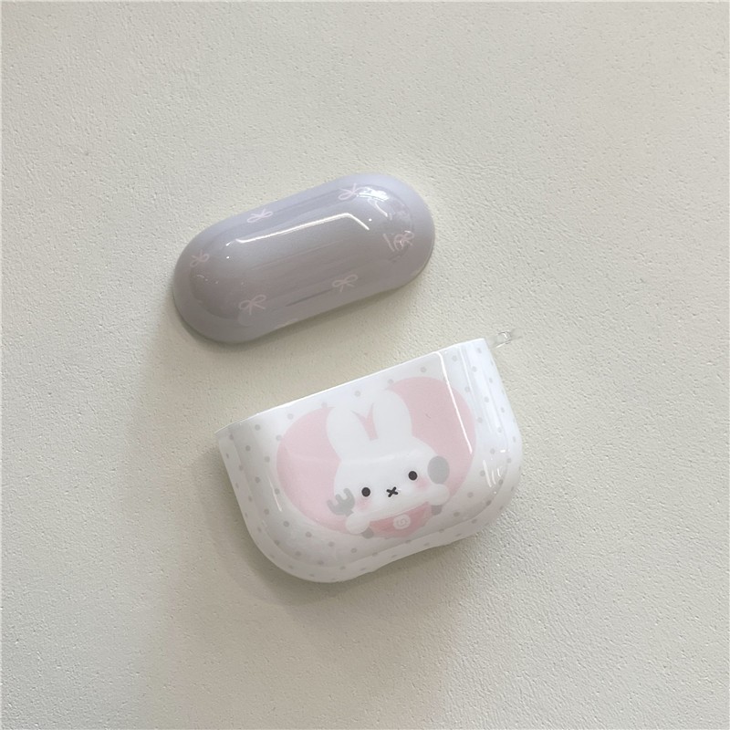 Hộp đựng tai nghe Bluetooth họa tiết thỏ Air Pods pro Rabbit