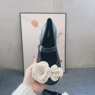 Giày nữ Brazil Melissa Khóa hoa Ballet Flat Dance Jelly Shoes