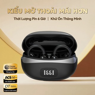 KY99 Mới Nhất Tai Nghe Kẹp Tai, Thiết kế cầu chữ C, Công nghệ nghe hở tai, Tự động nhận dạng trái-phải, Âm thanh nổi cấp HiFi, Điều khiển cảm ứng, Chống nước IPX5, Bluetooth 5.4, Hình dạng đá cuội,Freeclip, Không có cảm giác khi đeo