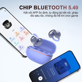 KY66-AI Tai Nghe Kẹp Tai, Tai nghe AI dịch đồng thời, Có thể dịch được 133 ngôn ngữ, Dịch trực tiếp khi video call, Thiết kế cầu chữ C, Công nghệ nghe hở tai, Tự động nhận dạng trái-phải, Đàm thoại HD và âm bass tuyệt hảo [AI miễn phí trọn đời]