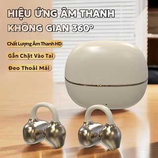 KY TECH KY66 Tai Nghe Kẹp Tai, Thiết kế cầu chữ C, Công nghệ nghe hở tai, Tự động nhận dạng trái-phải, Âm thanh nổi cấp HiFi,Điều khiển cảm ứng, Chống nước IPX5, Bluetooth 5.49, Freeclip, Không có cảm giác khi đeo