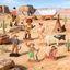 Wild West Set Mô Phỏng Trưởng Chiến Binh Bò Lều Trẻ Em Hình Trang Trí Cảnh Phụ Kiện