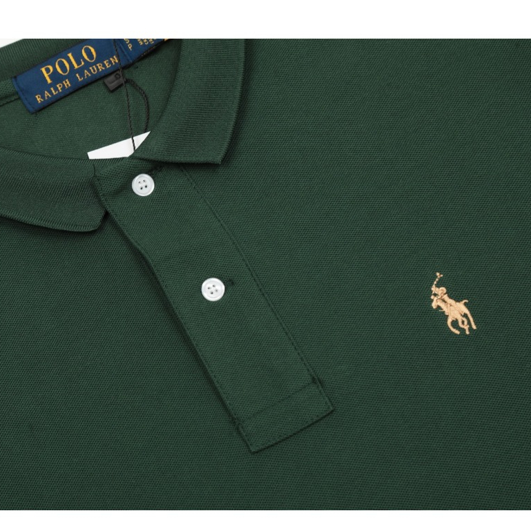 Áo sơ mi Polo Unisex Logo nhỏ cổ điển, Trang phục hàng ngày & công sở, Vải Cotton Piqué nhập khẩu 12 màu