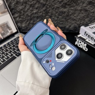 Ốp điện thoại xoay từ tính hai tông màu cảm giác da chữ B 360 thích hợp cho iPhone 11 12 13 14 15 16 17 Pro Max bao gồm tất cả vỏ silicon chống rơi