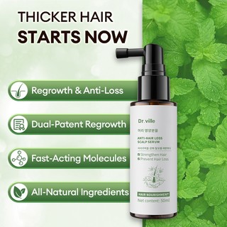 DR.ville Xịt Mọc Tóc Serum Dưỡng Tóc Kích Mọc Tóc Sịt Mọc Tóc Nhanh Kích Thích Mọc Tóc 50ML