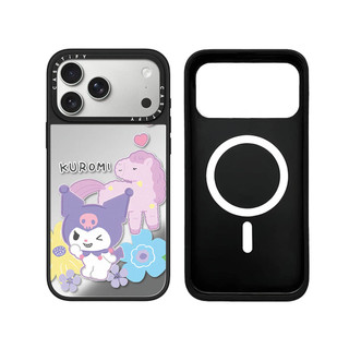 Từ Tính Không Dây Cho iPhone 17 16 15 14 13 Pro Max Plus Sanrio Friends Cạnh Đen Cứng Mặt Sau Gương Bao Khắc Logo