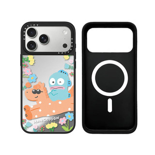 Từ Tính Không Dây Cho iPhone 17 16 15 14 13 Pro Max Plus Sanrio Friends Cạnh Đen Cứng Mặt Sau Gương Bao Khắc Logo