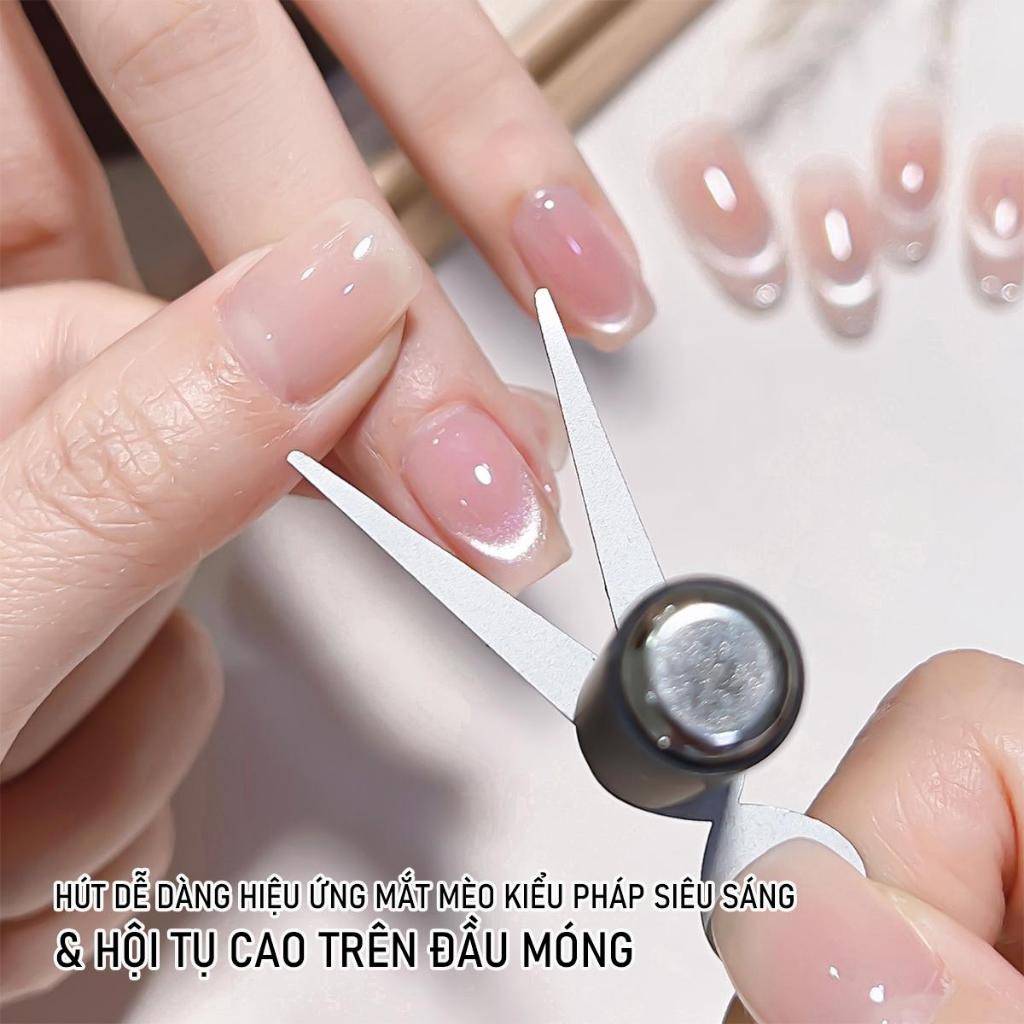 Nam Châm Móng Tay Mắt Mèo Kiểu Pháp, Hai Đầu, Dụng Cụ Từ Tính Xi Lanh Chuyên Nghiệp, Để Làm Móng Nghệ Thuật Móng Tay Hiệu Ứng Mắt Mèo