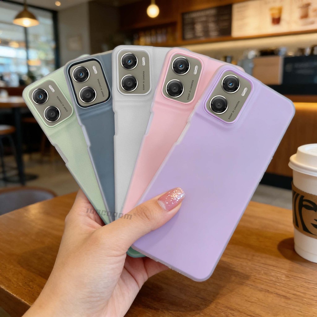 Ốp điện thoại silicon chống sốc màu kẹo Motorola Moto G05 E15 G06 G10 G20 G30 G13 G23 G14 G05 G15 Power E15 4G 5G — thiết kế hai lớp hợp thời trang có nhiều màu