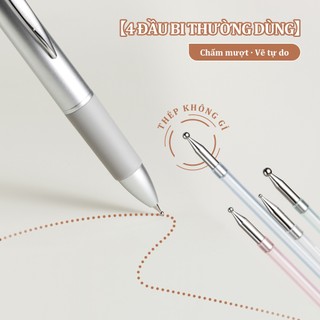 Miss Gooey Bút Chấm 4 Trong 1 Đa Năng Cho Móng Tay Nghệ Thuật Mới Hai Đầu Bấm-Loại Chấm Bi Bút Xóa Được Magic Gương Bột