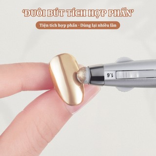 Miss Gooey Bút Chấm 4 Trong 1 Đa Năng Cho Móng Tay Nghệ Thuật Mới Hai Đầu Bấm-Loại Chấm Bi Bút Xóa Được Magic Gương Bột