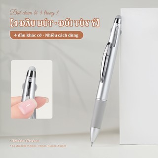 Miss Gooey Bút Chấm 4 Trong 1 Đa Năng Cho Móng Tay Nghệ Thuật Mới Hai Đầu Bấm-Loại Chấm Bi Bút Xóa Được Magic Gương Bột