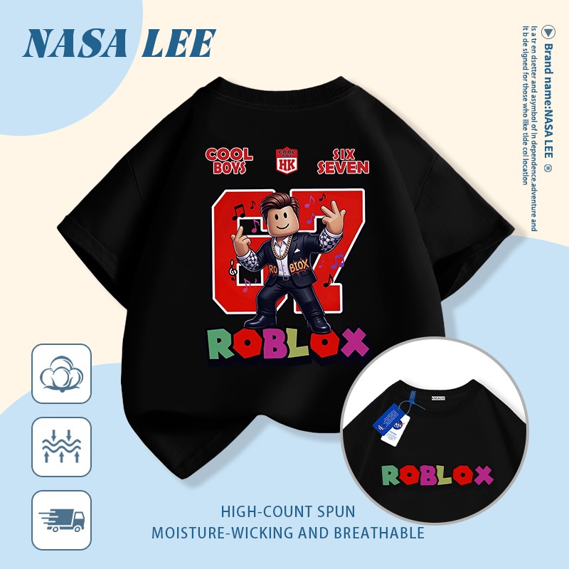 🔥Xu hướng hot 2026🔥 Áo thun trẻ em NASA, họa tiết tổ hợp sáu bảy, 100% cotton, unisex, giao hàng ngay