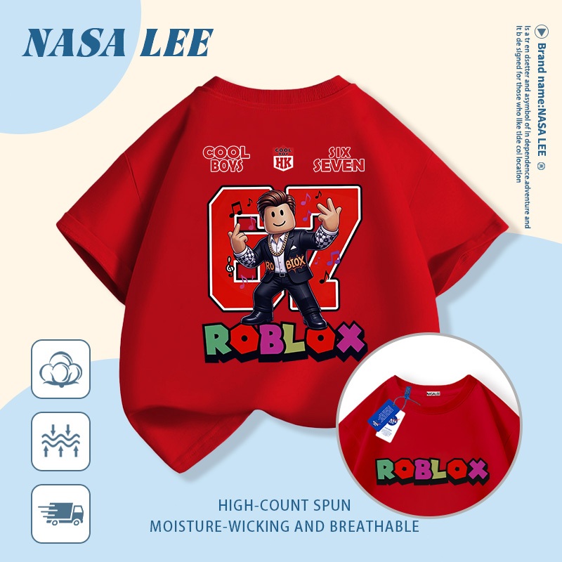 🔥Xu hướng hot 2026🔥 Áo thun trẻ em NASA, họa tiết tổ hợp sáu bảy, 100% cotton, unisex, giao hàng ngay