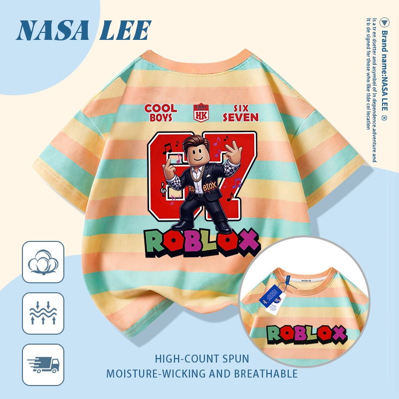 🔥Xu hướng hot 2026🔥 Áo thun trẻ em NASA, họa tiết tổ hợp sáu bảy, 100% cotton, unisex, giao hàng ngay