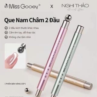 Làm móng tay mới nâng cấp mắt mèo sơn móng tay thanh nam châm lớn bút đôi đầu dày đa chức năng nam châm làm móng tay